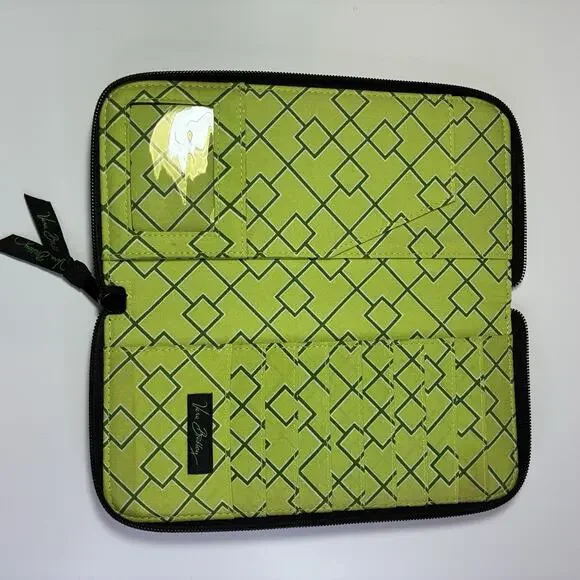 Vera Bradley Botanica Large Wallet Travel Organizer Pink Black Green Floral‎ - Picture 4 of 4
